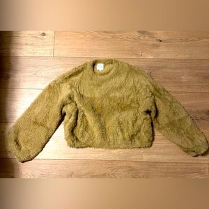 Sammy Robinson x Princess Polly faux fur crew neck sweater